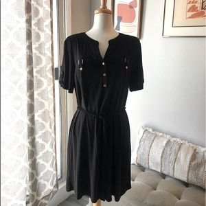 Black Shortsleeved Dress